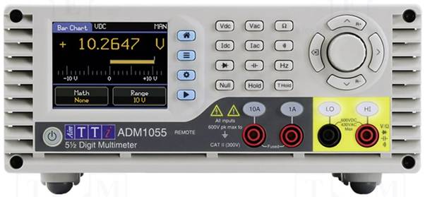 Ein digitales Multimeter zeigt einen Messwert von „10.2647