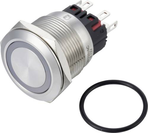 TRU COMPONENTS TC-14939784 Drucktaster 250 V/AC 3 A 1 x Ein/(Ein) tastend Weiß (L x B x H) 34.5 x 2