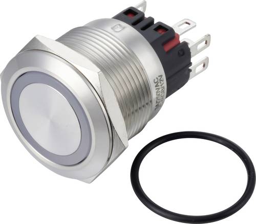 TRU COMPONENTS TC-14939844 Druckschalter 250 V/AC 3 A 1 x Ein/Ein rastend RGB (L x B x H) 34.5 x 25