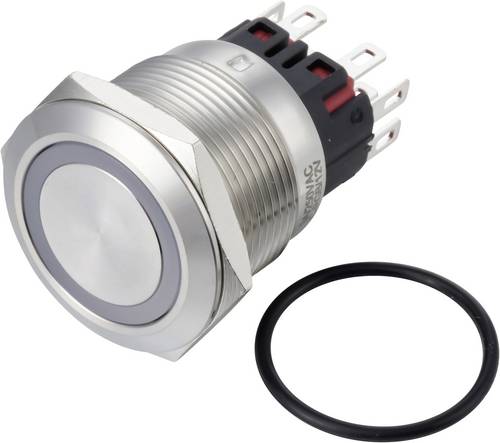 TRU COMPONENTS TC-14939848 Druckschalter 250 V/AC 3 A 2 x Ein/Ein rastend RGB (L x B x H) 34.5 x 25