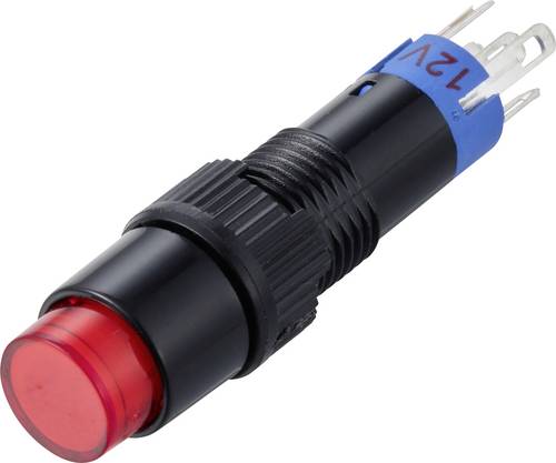 TRU COMPONENTS TC-14940004 Drucktaster 250 V/AC 0.5 A 1 x Ein/(Ein) tastend Rot (L x B x H) 37.2 x