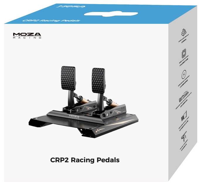 MOZA CRP2 Pedalset Schwarz