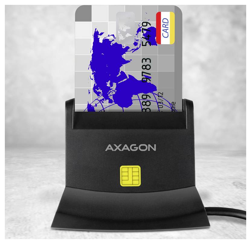 AXAGON CRE-SM2 Externer Speicherkartenleser USB-A (USB 2.0) Schwarz