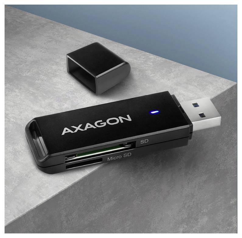 AXAGON CRE-S2N Externer Speicherkartenleser USB-A Schwarz