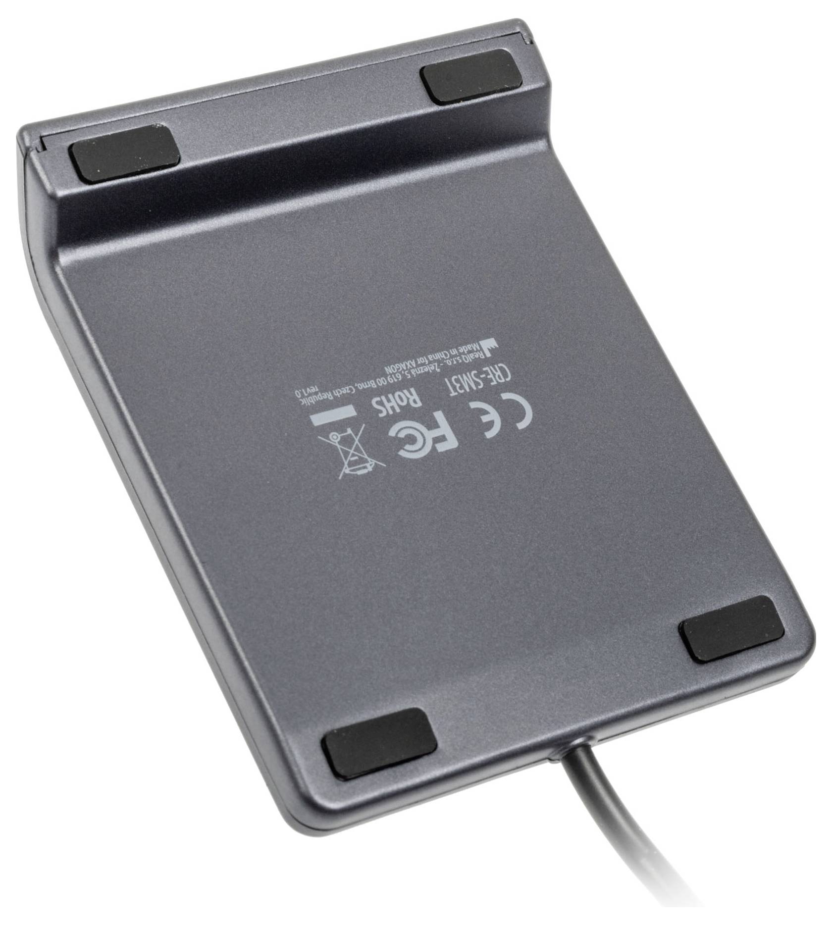 AXAGON CRE-SM3T Externer Speicherkartenleser USB-A (USB 2.0) Grau
