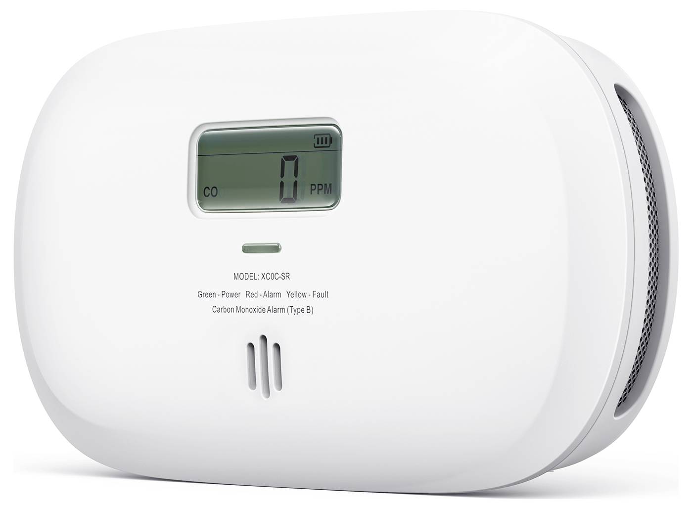 Kohlenmonoxid-Melder zeigt 