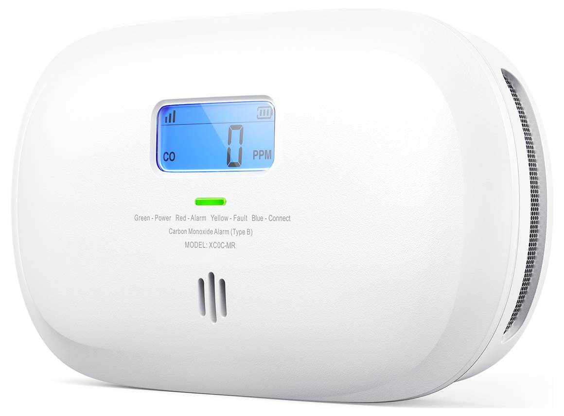 Kohlenmonoxidmelder zeigt 