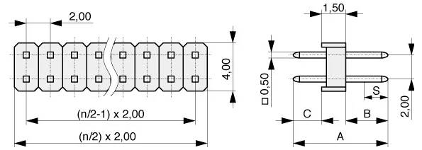 MPE Garry Stiftleiste (Standard) 150-3-044-0-S-XS0-0835