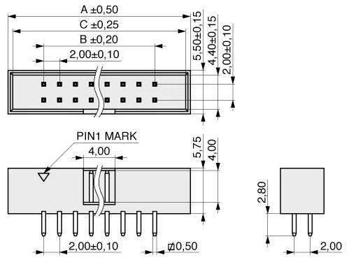 MPE Garry Stiftleiste (Standard) 155-1-010-0-F-BS0
