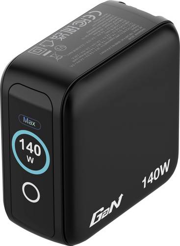 Verbatim 30240 USB Ladegerät 140 W QC 3.0, USB PD 3.0 Schwarz Innenbereich GaN