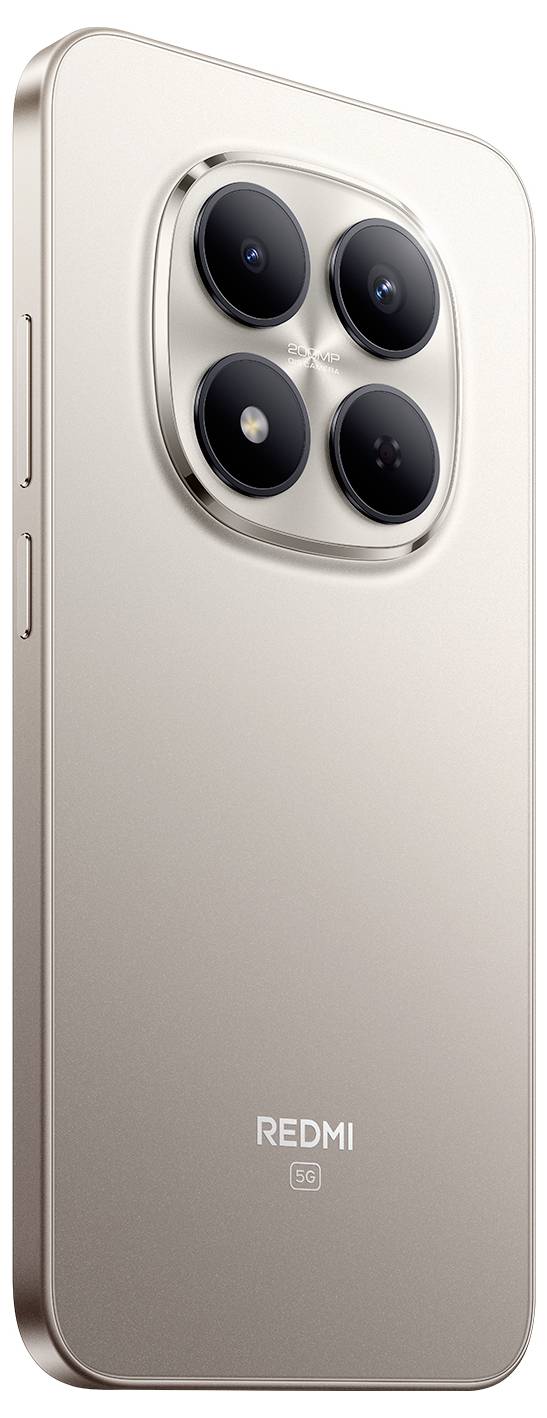 Ein graues Gerät mit drei ausgerichteten Schaltflächen in Kreisform an der Seite, vermutlich ein Smartphone von der Seite betrachtet.