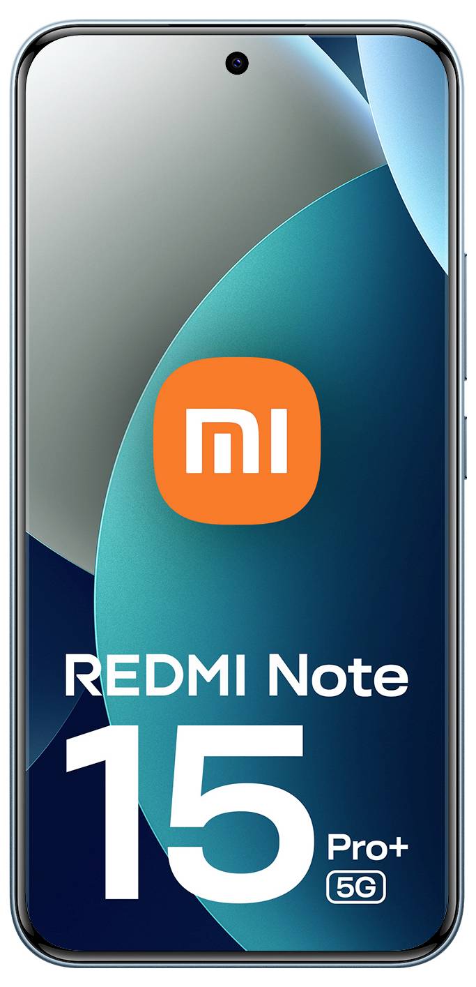 Ein Smartphone-Bildschirm zeigt den Text „REDMI Note 15 Pro+ 5G