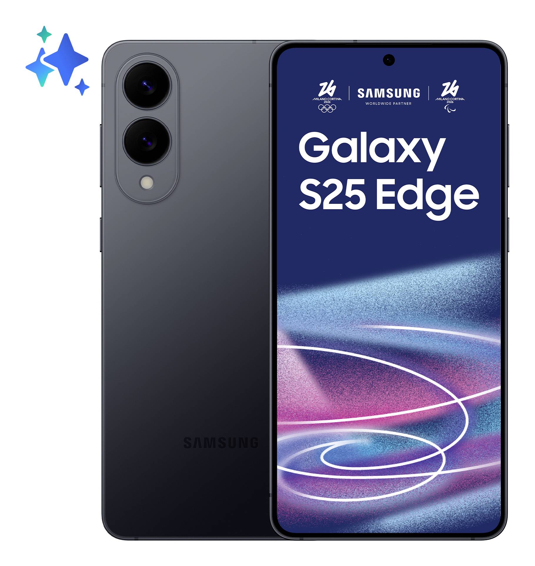 Seitenansicht eines schwarzen Smartphones mit zwei Tasten an der Kante und einem vorstehenden Kameramodul auf der Rückseite.