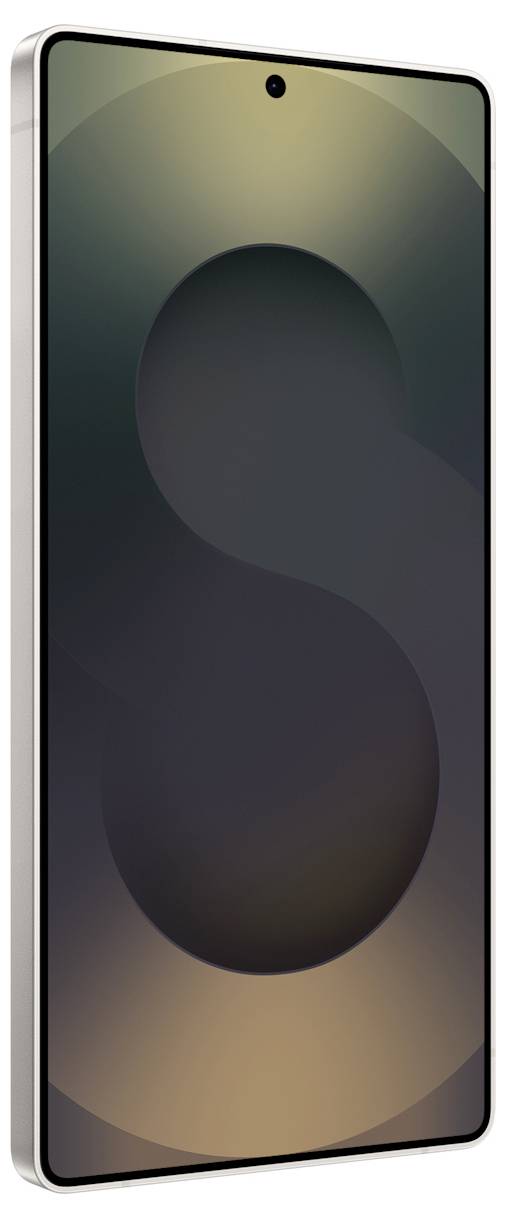 Seitenansicht eines Smartphones, die sein schlankes Design mit zwei Tasten an der Seite und einer hervorstehenden Dreifach-Kameralinse zeigt.