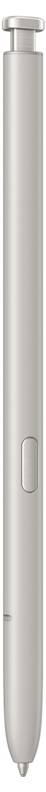 Ein eleganter silberner Stift mit einer abgerundeten Spitze und einer Seitentaste, entwickelt für Touchscreens und digitales Schreiben.