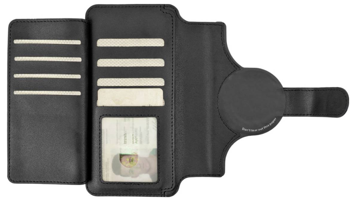 4Smarts Universal Magnet Wallet CoinCadd Flip Cover Schwarz 541129