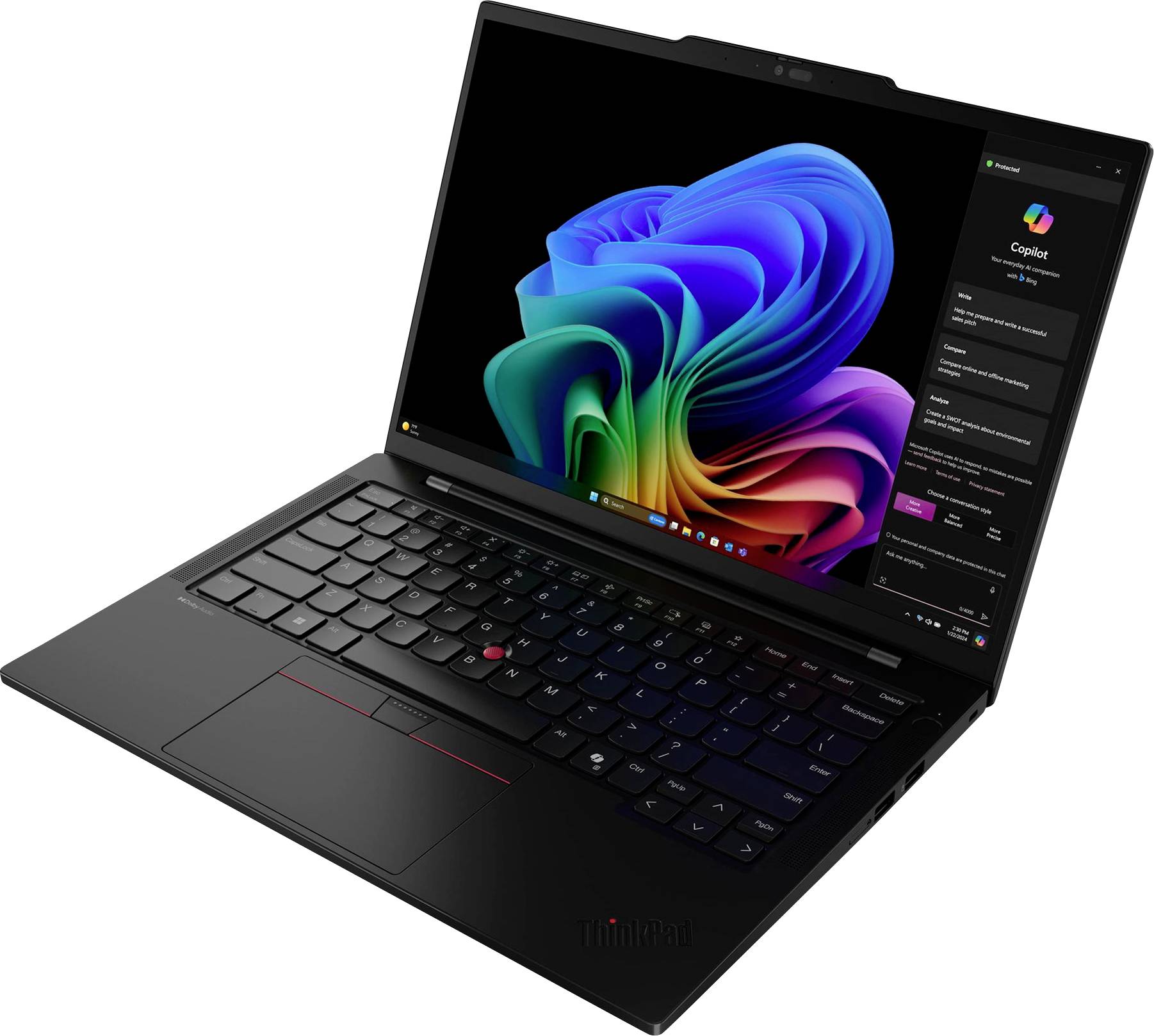 Lenovo Workstation Notebook 35.6 cm (14 Zoll) WUXGA 226V 16 GB RAM 512 GB SSD Deutsch, QWERTZ Intel Intel Arc Graphics Schwarz 21QX00N2GE