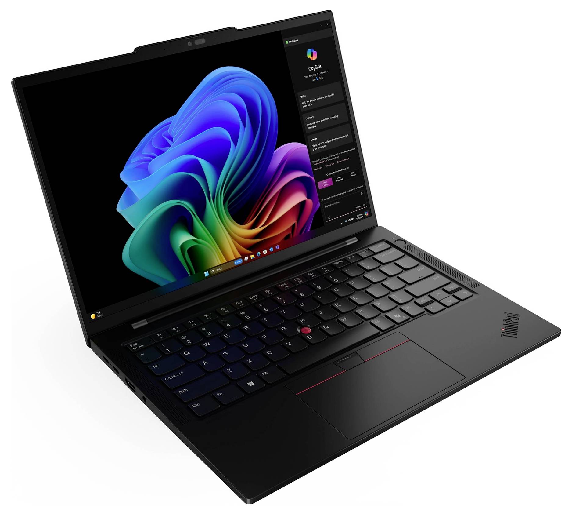 Lenovo Workstation Notebook 35.6 cm (14 Zoll) WUXGA 226V 16 GB RAM 512 GB SSD Deutsch, QWERTZ Intel Intel Arc Graphics Schwarz 21QX00N2GE