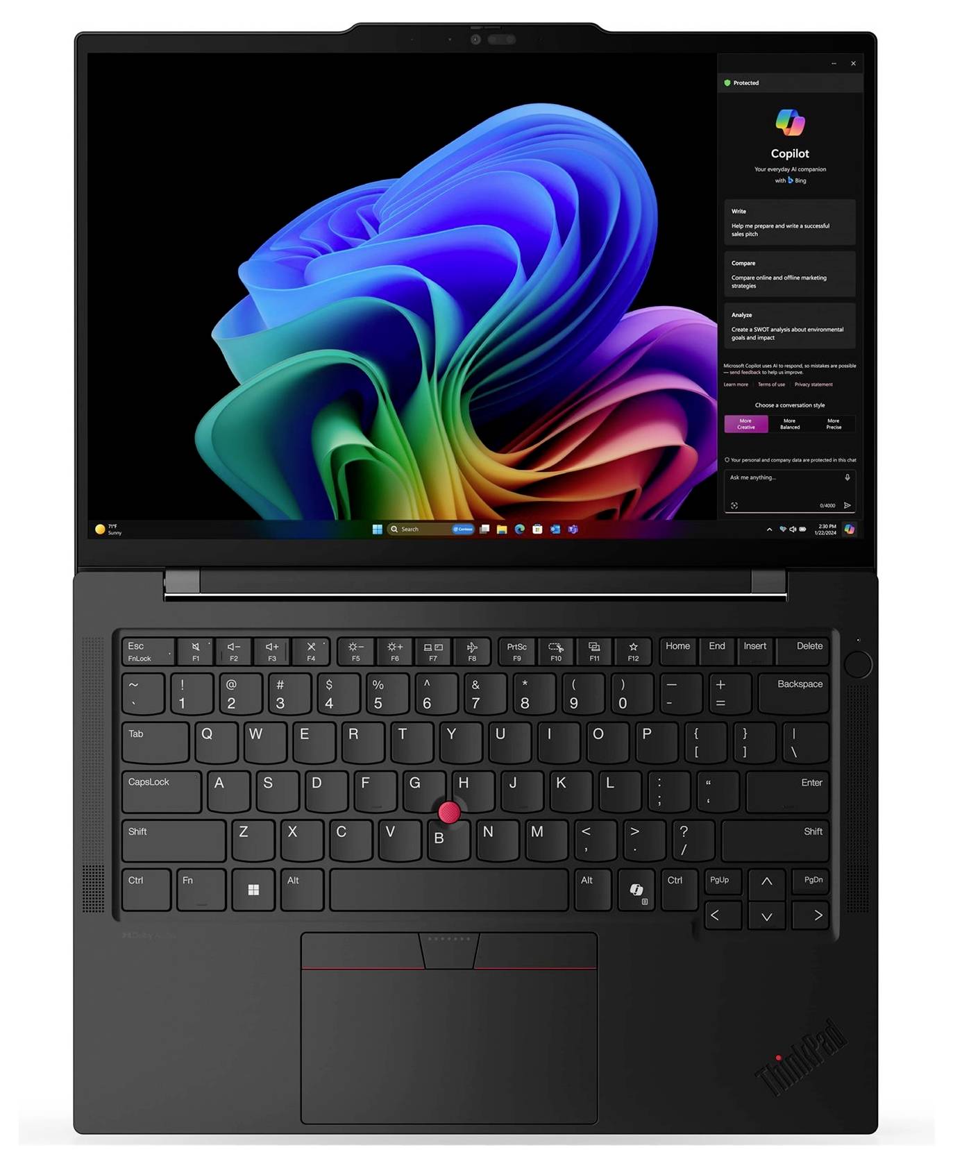 Lenovo Workstation Notebook 35.6 cm (14 Zoll) WUXGA 226V 16 GB RAM 512 GB SSD Deutsch, QWERTZ Intel Intel Arc Graphics Schwarz 21QX00N2GE