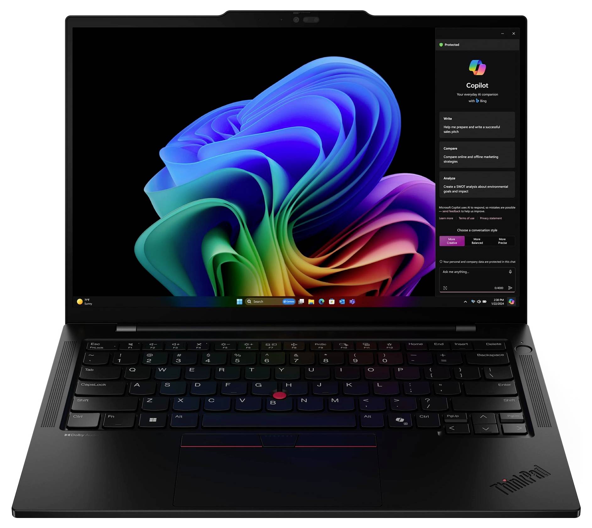 Lenovo Workstation Notebook 35.6 cm (14 Zoll) WUXGA 226V 16 GB RAM 512 GB SSD Deutsch, QWERTZ Intel Intel Arc Graphics Schwarz 21QX00N2GE