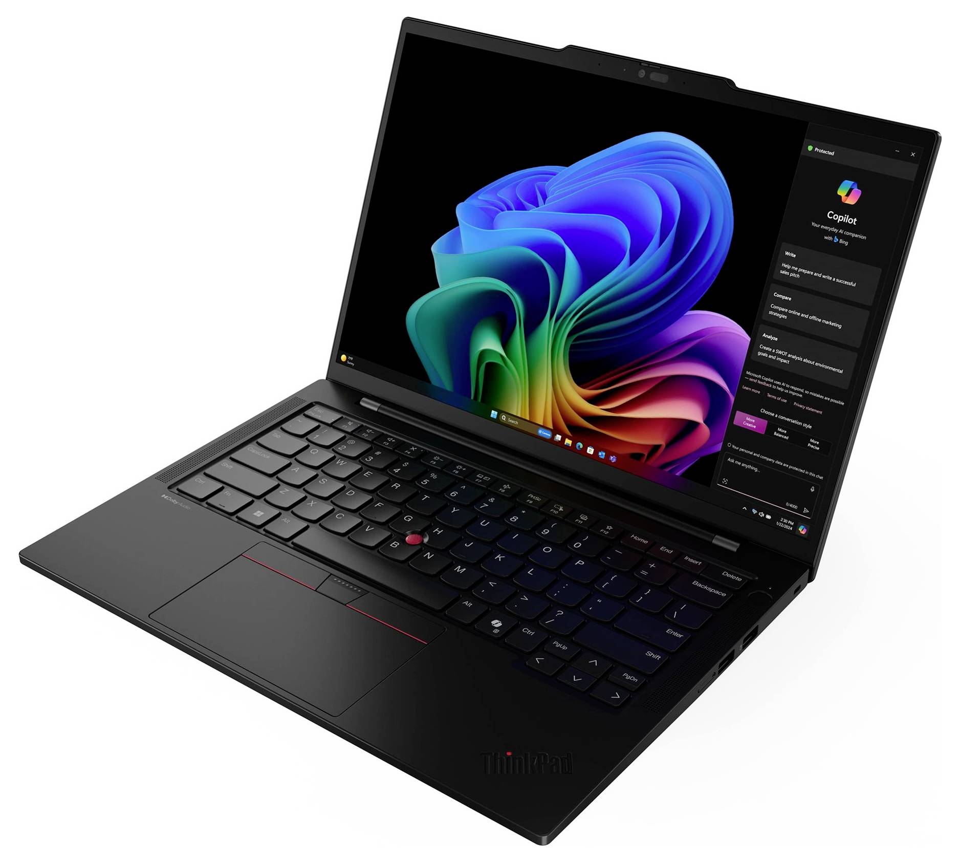 Lenovo Workstation Notebook 35.6 cm (14 Zoll) WUXGA 226V 16 GB RAM 512 GB SSD Deutsch, QWERTZ Intel Intel Arc Graphics Schwarz 21QX00N2GE