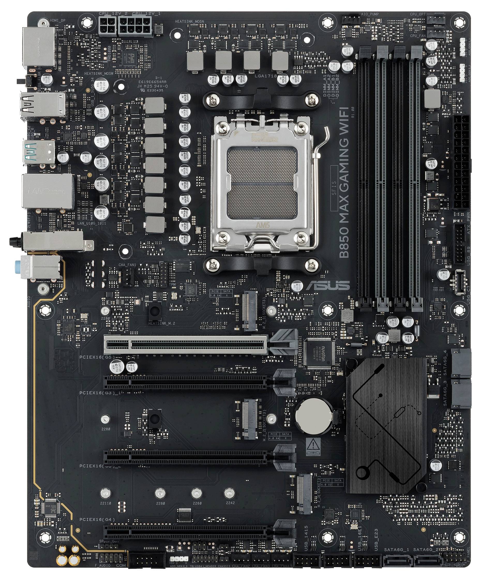 Asus B850 MAX GAMING WIFI ATX MB Mainboard Formfaktor (Details) ATX