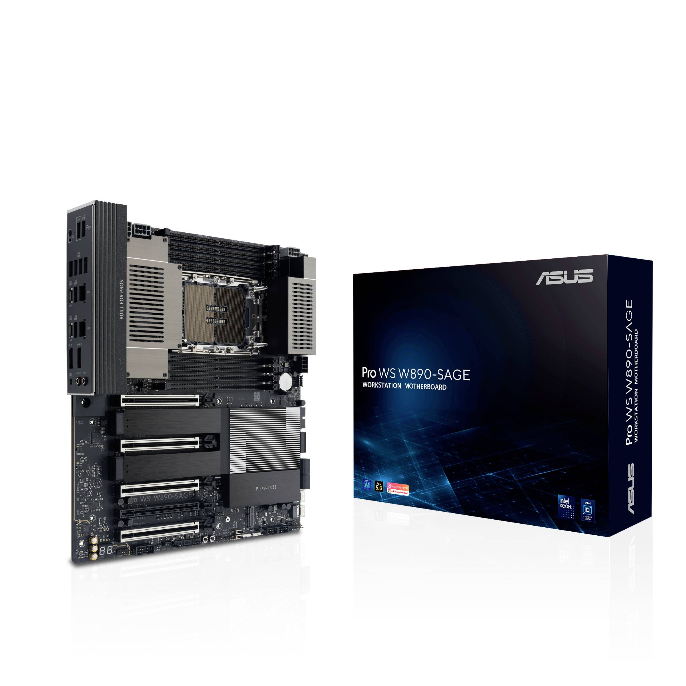 Asus PRO WS W890-SAGE LGA4710-2 EEB MB Mainboard Formfaktor (Details) CEB