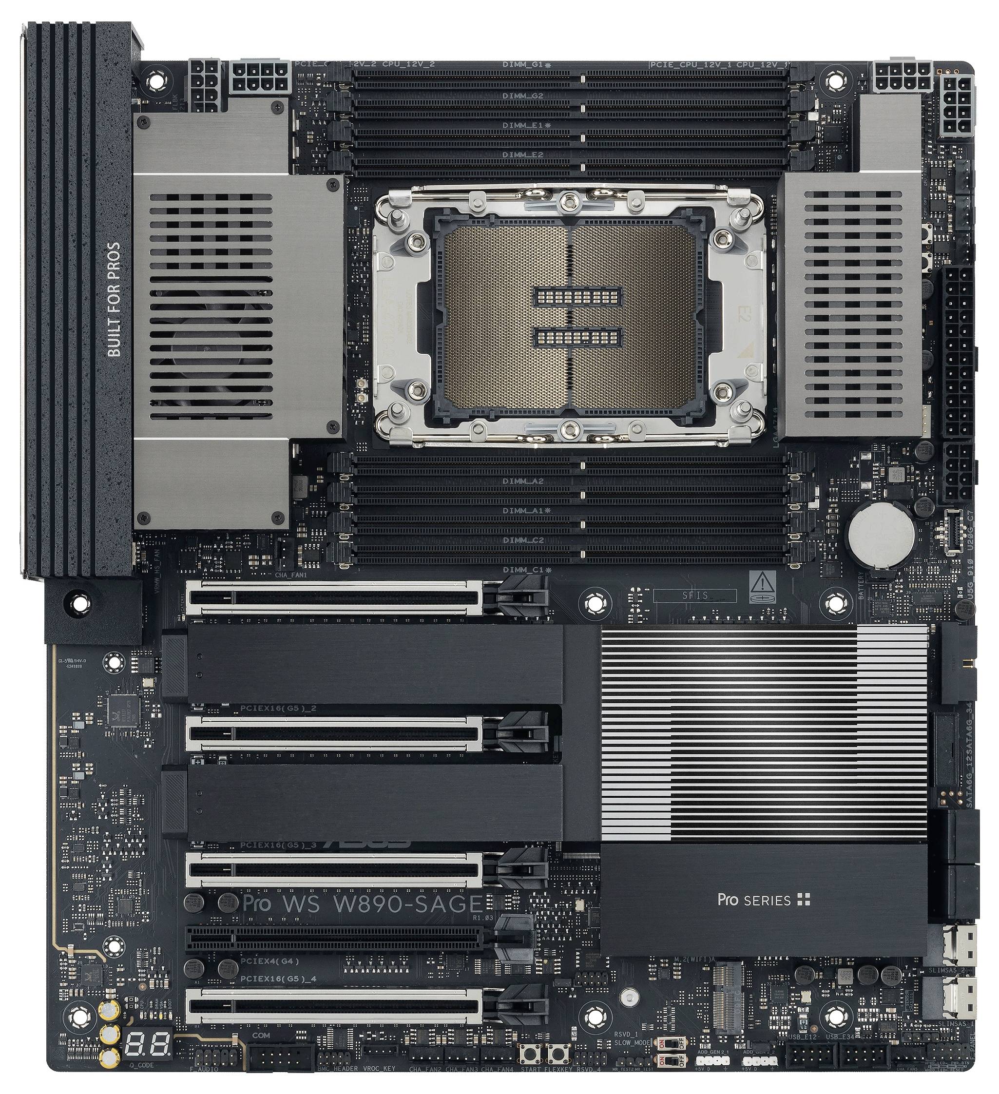 Asus PRO WS W890-SAGE LGA4710-2 EEB MB Mainboard Formfaktor (Details) CEB