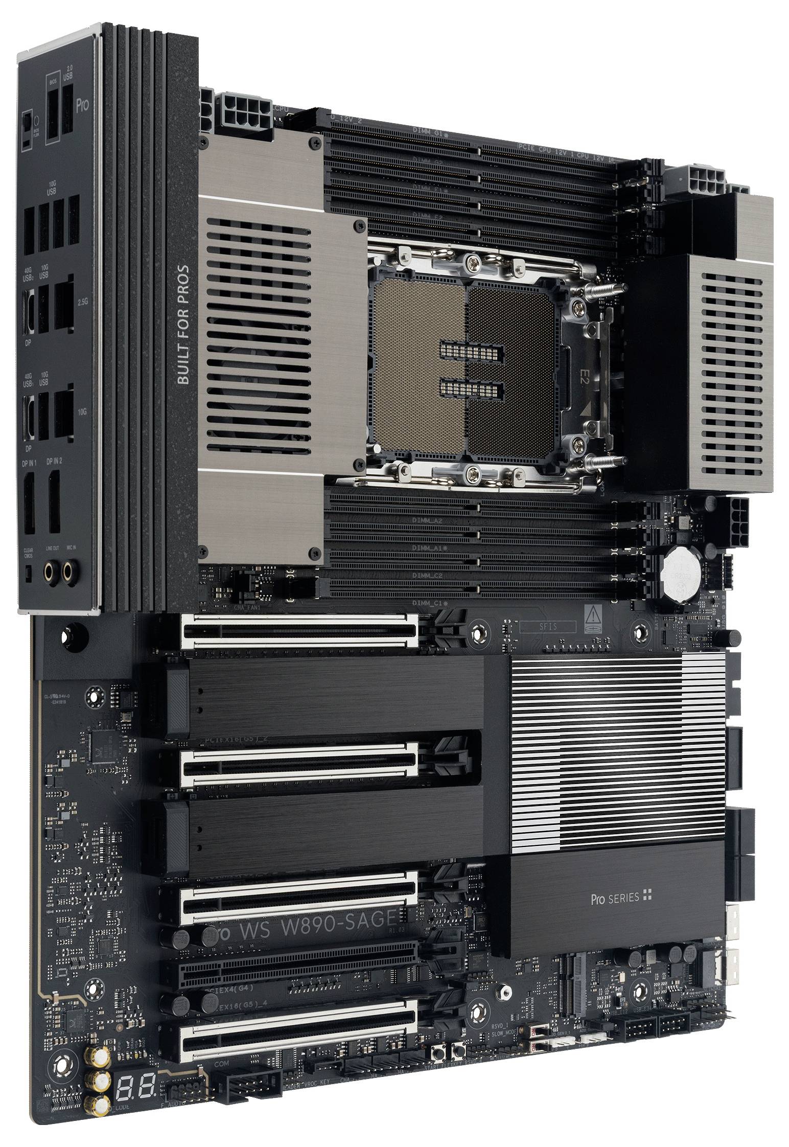 Asus PRO WS W890-SAGE LGA4710-2 EEB MB Mainboard Formfaktor (Details) CEB