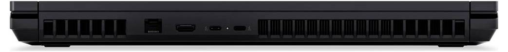 Frontansicht eines schwarzen Rackmount-Server-Gehäuses mit mehreren Laufwerkschächten, Anschlüssen und Kühlungsöffnungen auf der Blende.