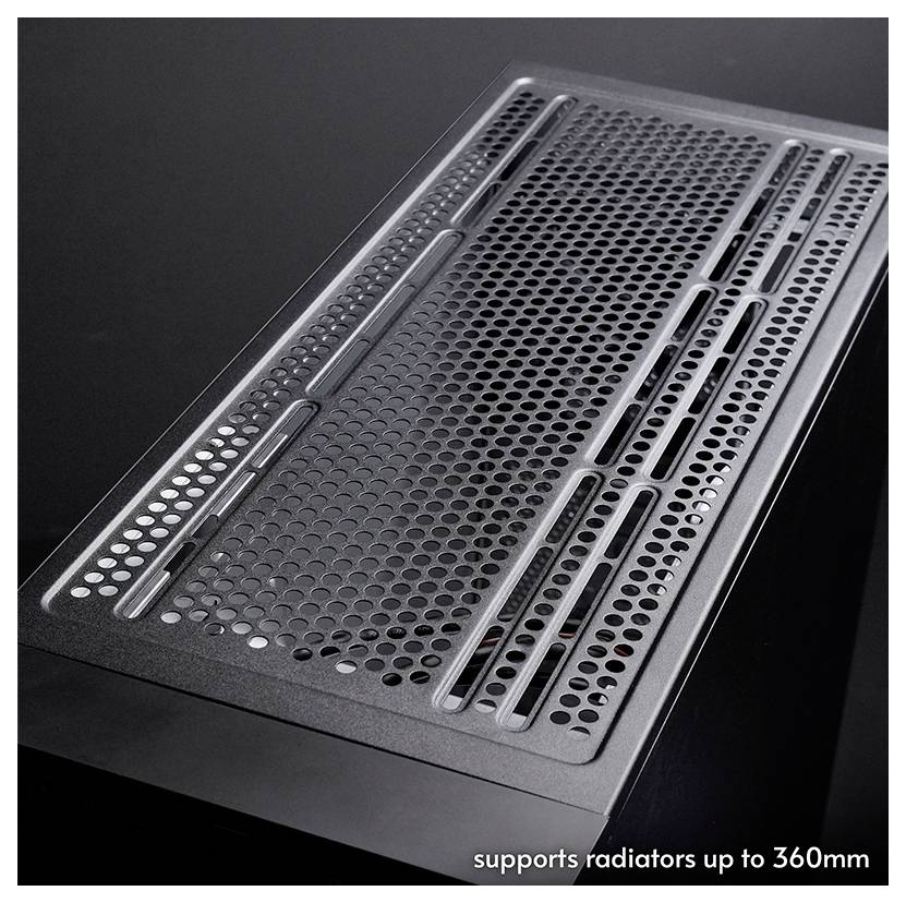 Ein schwarzer Antec NOVA 1225-Computerlüfter mit gekrümmten Schaufeln und gekennzeichneten Spezifikationen: FDB-Lager, DC 12V, 0,35A.