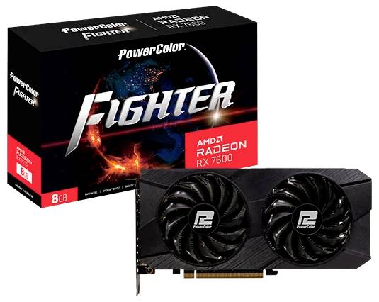 Powercolor Grafikkarte AMD Radeon RX 7600 Radeon RX 7600 8GB GDDR6-RAM