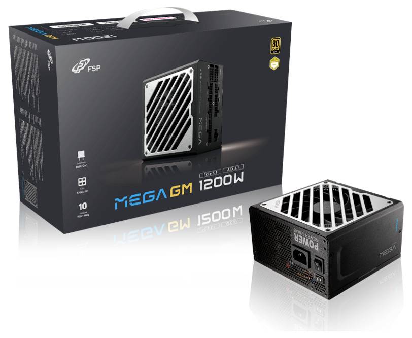 FSP MEGA GM 1200W | PC-Netzteil1200 Watt Leistung / ATX 12V Version 3.1 / 80