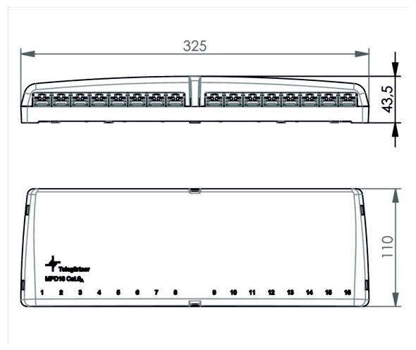 Technische Linienzeichnung einer Kabelgruppe mit beschrifteten Abmessungen, einschließlich Gesamtlänge L, maximaler Durchmesser 5,7 und Segmentmessungen 13,2, 24, 12,9 und 13,7.