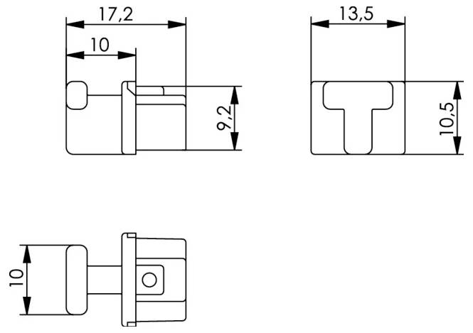 Telegärtner 100021266 100021266 Schutzkappe Weiß