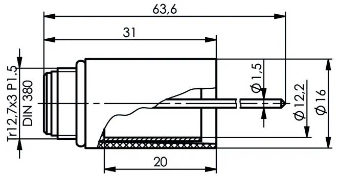 Telegärtner 100024939 100024939 PH-Elektrodensteckkopf 1St.