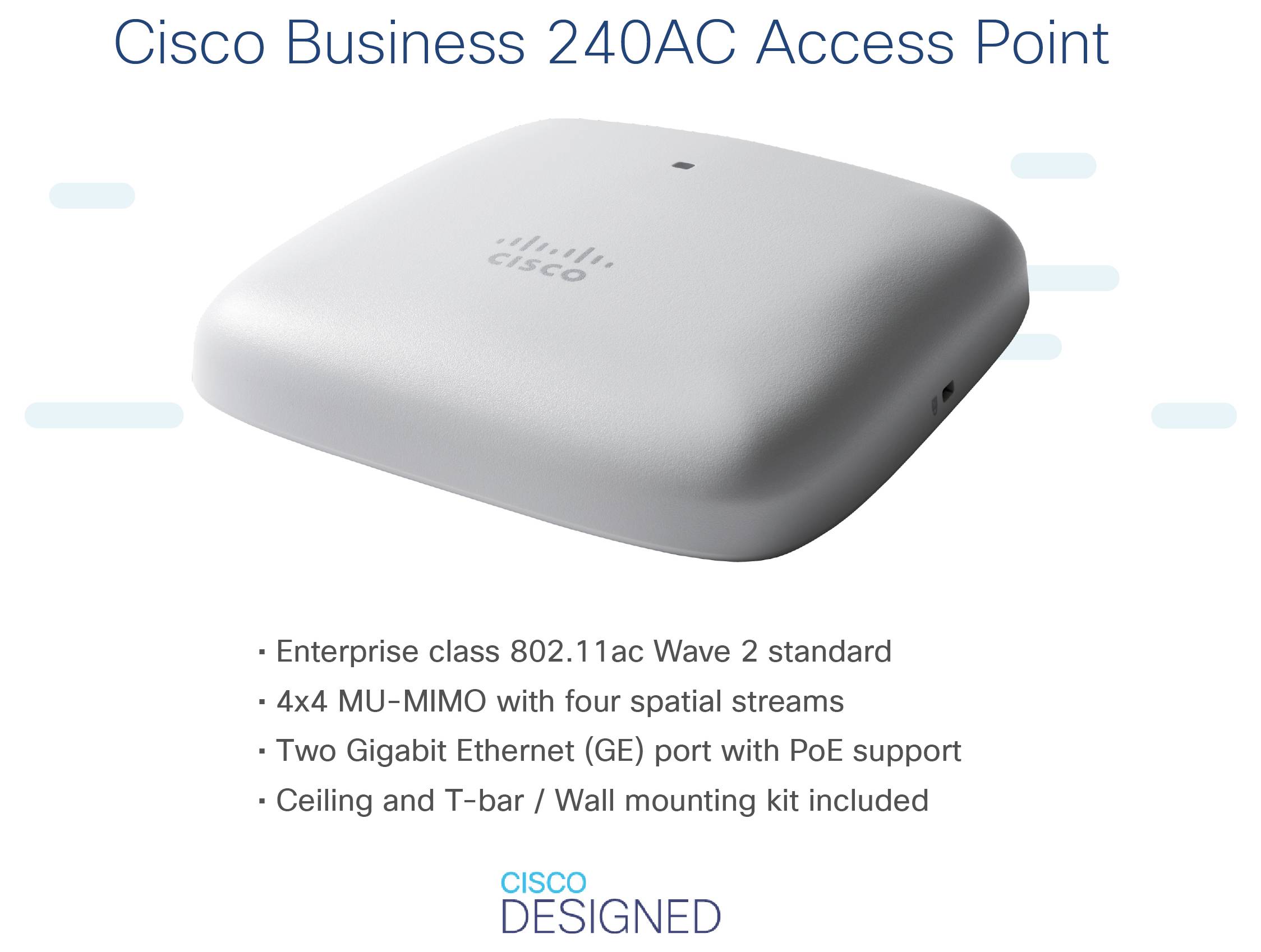 Cisco CBW240AC-E WLAN Access-Point 1733 MB/s 2.4GHz, 5GHz