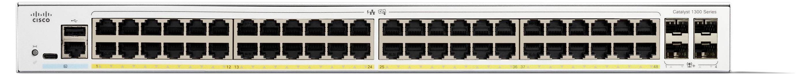 Cisco Catalyst 1300-48FP-4X - Switch - L3 - managed - 48 x 10/100/1000 (PoE+)