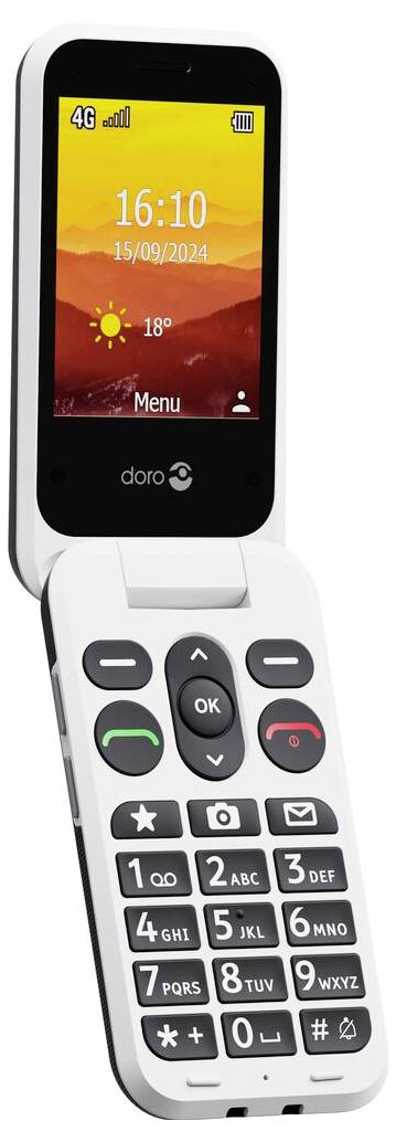 Doro Leva L30 graphit-weiß LTE Handy Schwarz, Weiß