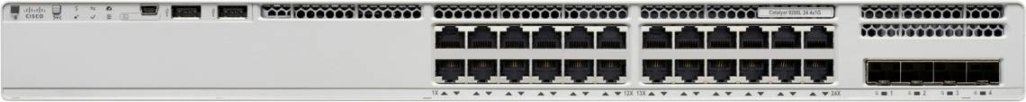 Ein Netzwerk-Switch mit mehreren Anschlüssen, geeignet zum Verbinden verschiedener Geräte in einer Rechenzentrums- oder Unternehmensumgebung.