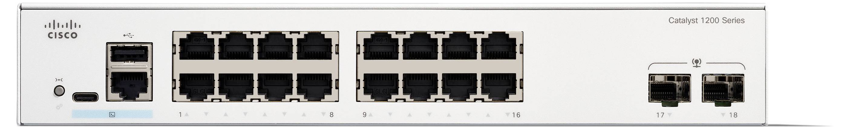 Cisco Catalyst 1200-16T-2G - Switch - L3 - Smart