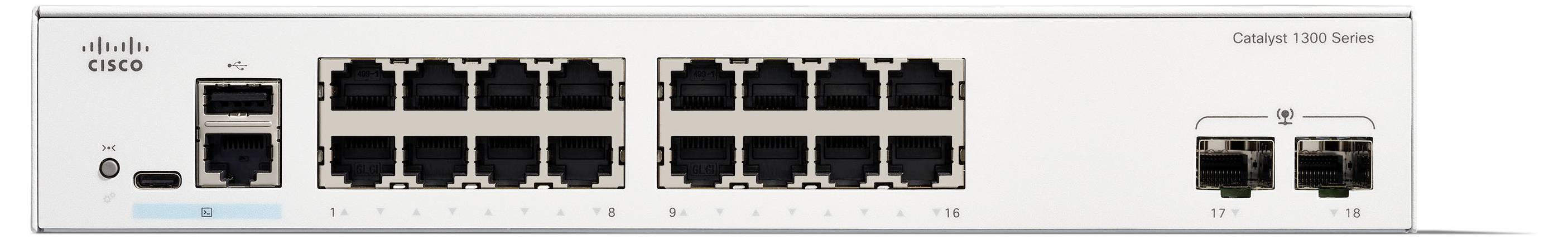 Cisco Catalyst 1300-16T-2G - Switch - L3 - managed