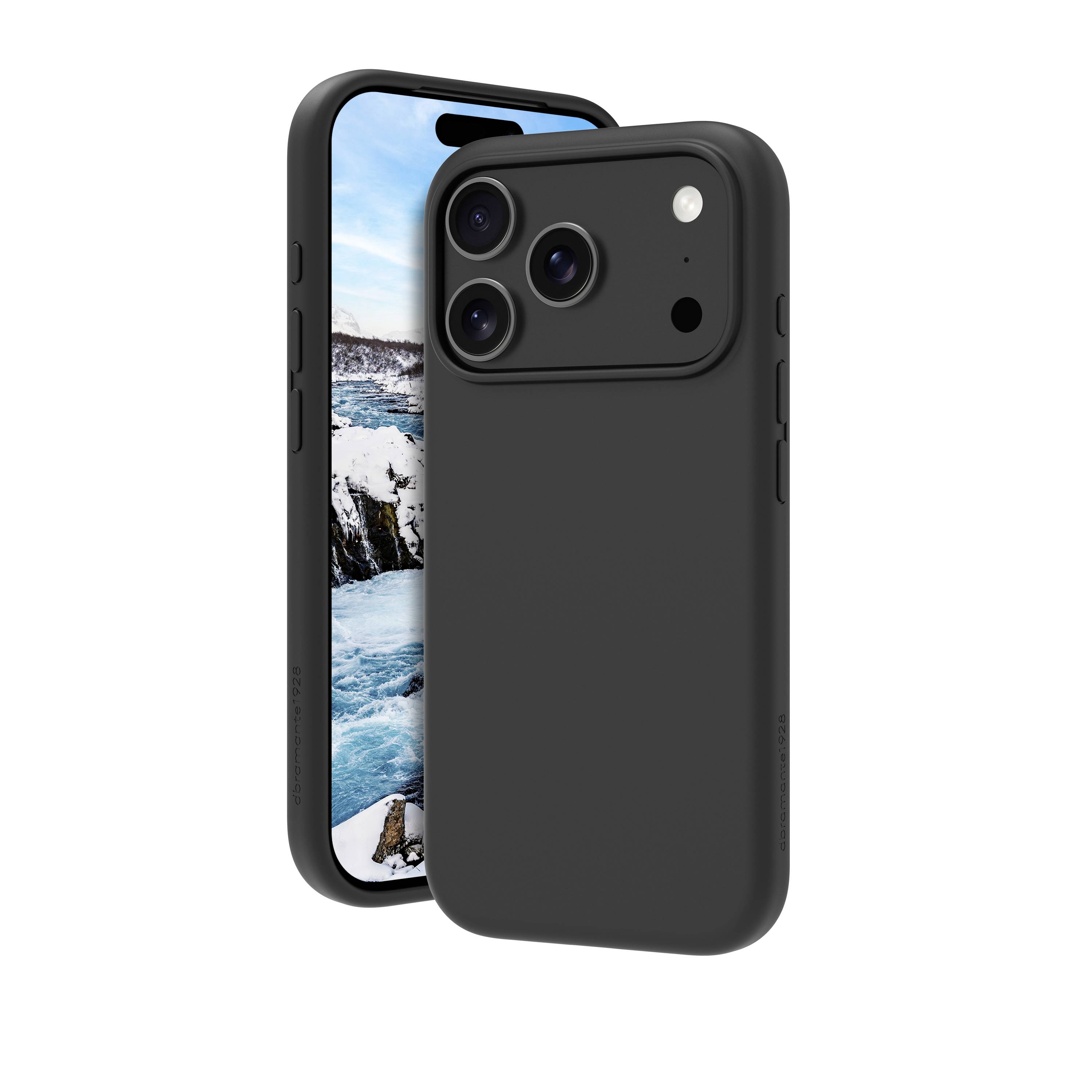 Dbramante1928 Monaco MS iPhone 17 Pro - Night Black Cover Apple iPhone 17 Pro Schwarz MO63NIBL6693