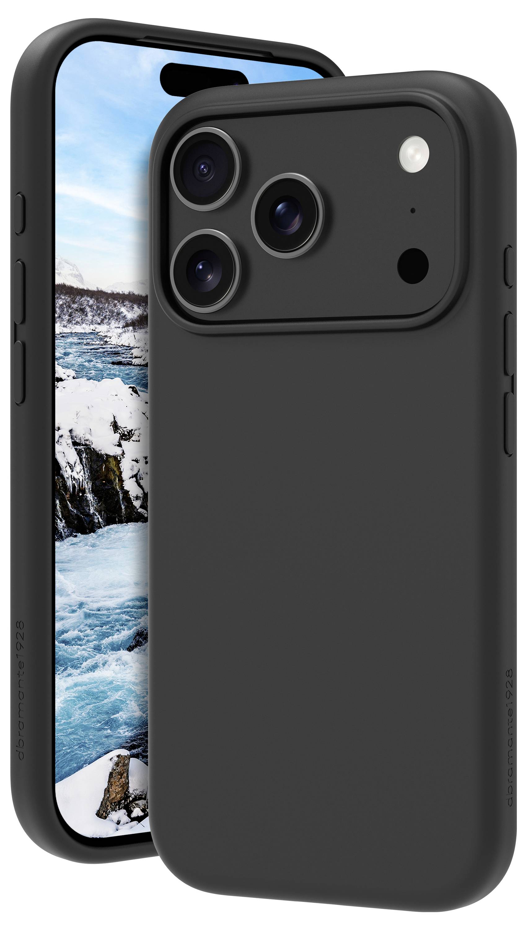 Dbramante1928 Monaco MS iPhone 17 Pro - Night Black Cover Apple iPhone 17 Pro Schwarz MO63NIBL6693