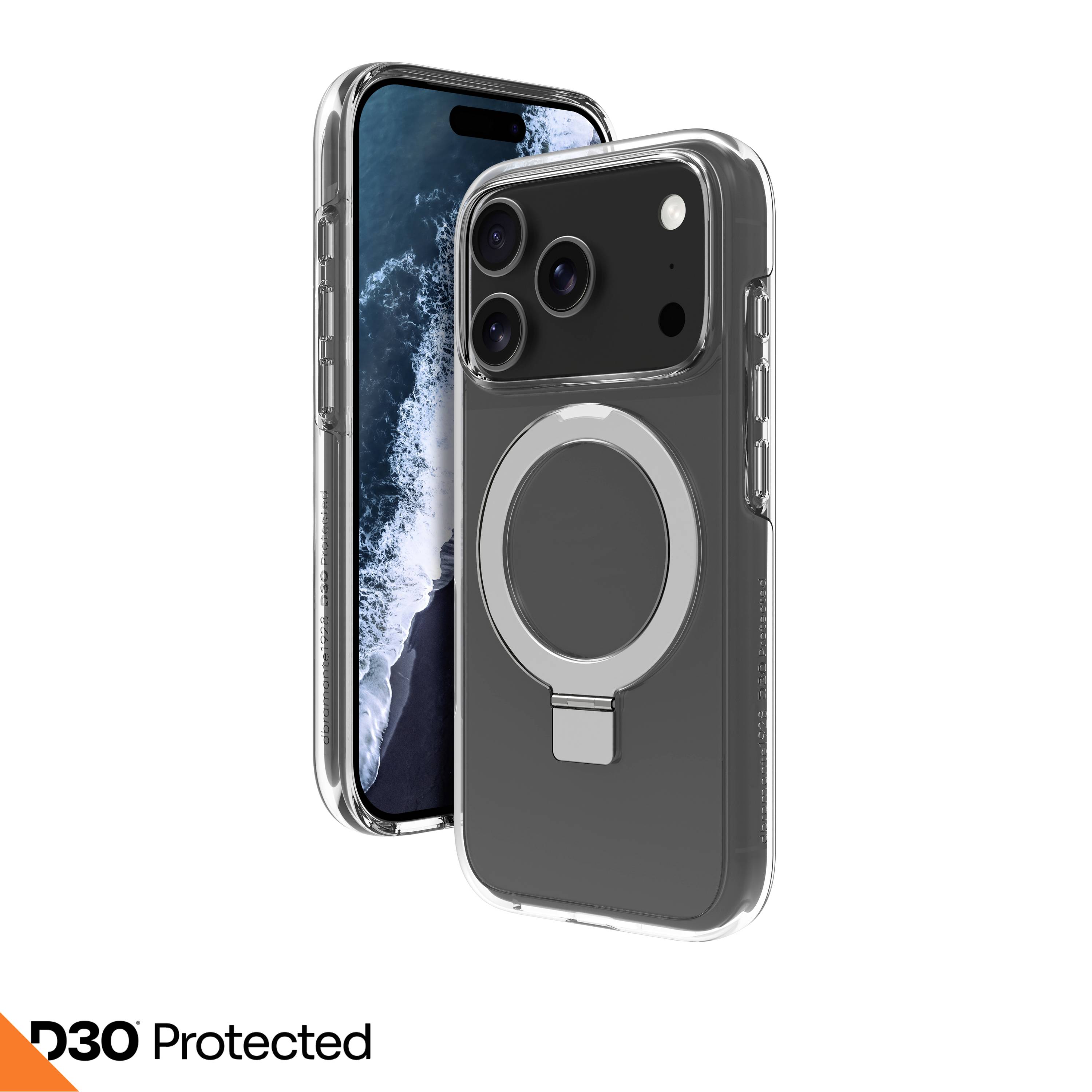 Dbramante1928 Iceland Ultra D30 MS Kick iPhone 17 Pro Cover Apple iPhone 17 Pro Transparent MagSafe kompatibel IUK3CL006709