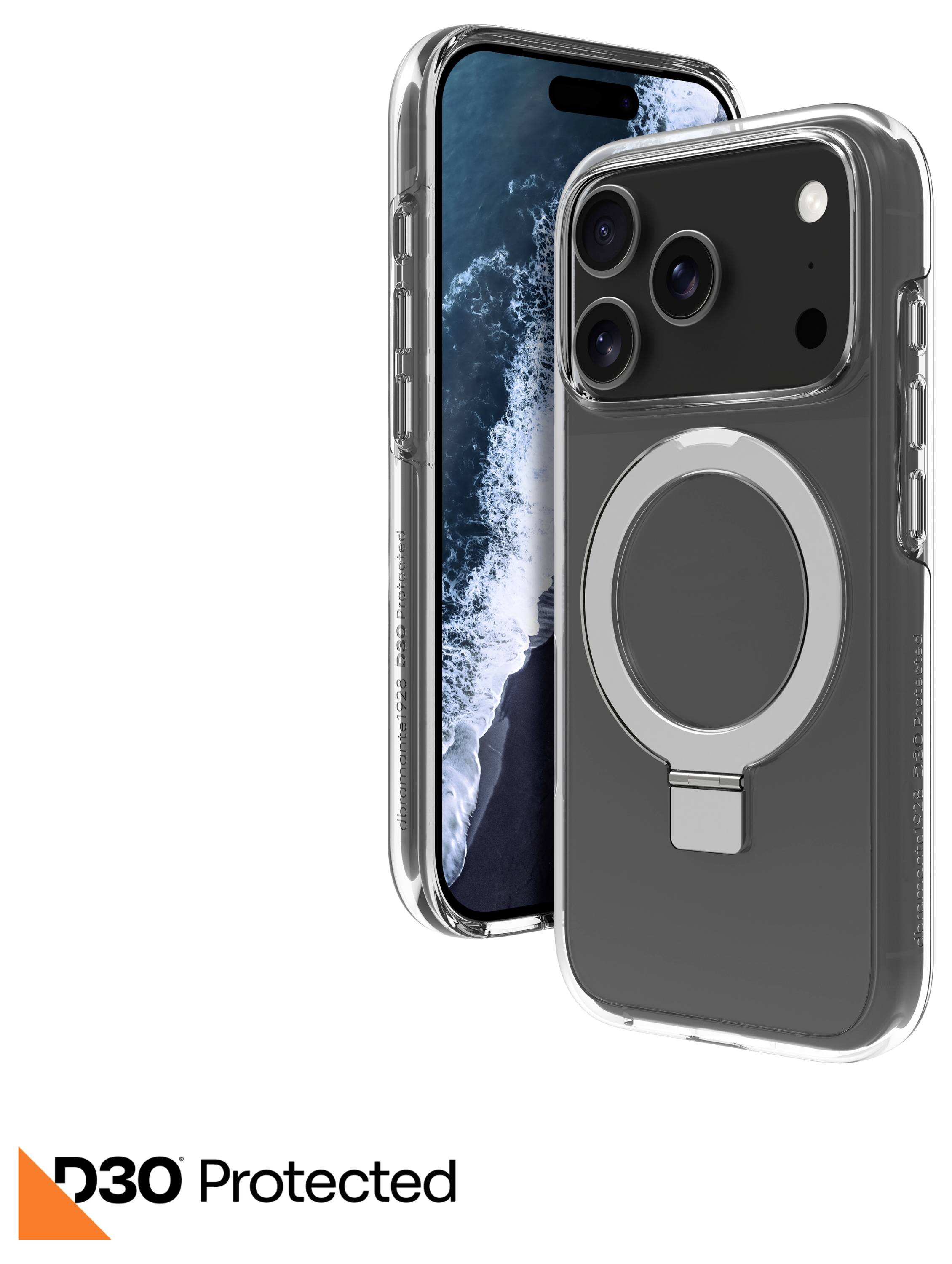 Dbramante1928 Iceland Ultra D30 MS Kick iPhone 17 Pro Cover Apple iPhone 17 Pro Transparent MagSafe kompatibel IUK3CL006709