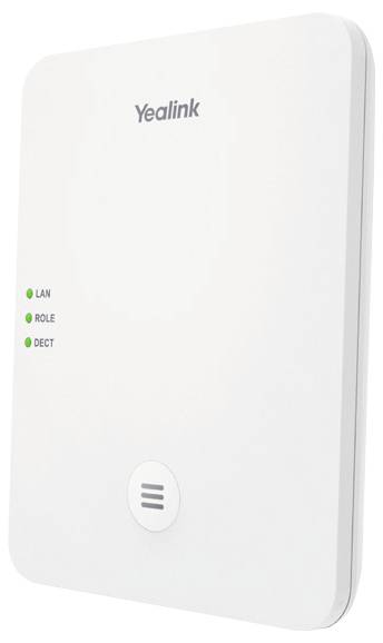 Yealink Basisstation mit Anzeigen für „LAN