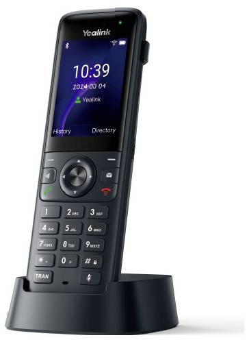 Einseitiger Kopfhörer mit angebrachtem Mikrofon und Kabel; entwickelt für die Verwendung im Büro oder Callcenter.