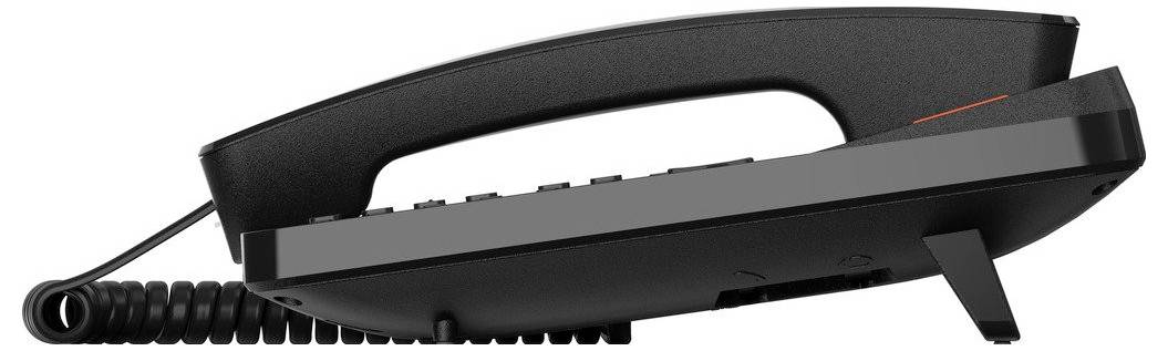 Gigaset DESK 600 Schnurgebundenes Telefon, analog für Hörgeräte kompatibel, Optische Anrufsignalisierung, Wahlwiederholung Schwarz