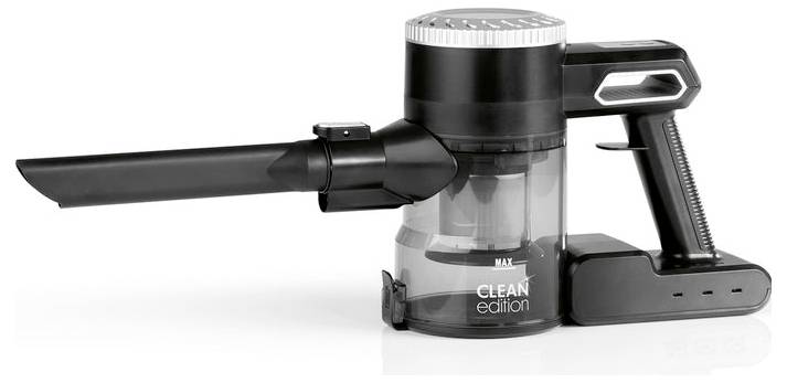 Tragbarer Staubsauger mit elegantem Design, mit der Bezeichnung „CLEAN edition